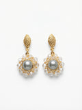 gold pearl earring