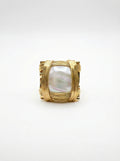 gold pearl ring