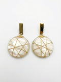 mother-of-pearl gold earring