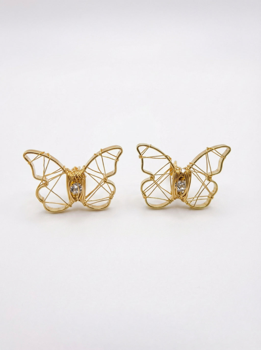 Golden Butterfly Earrings