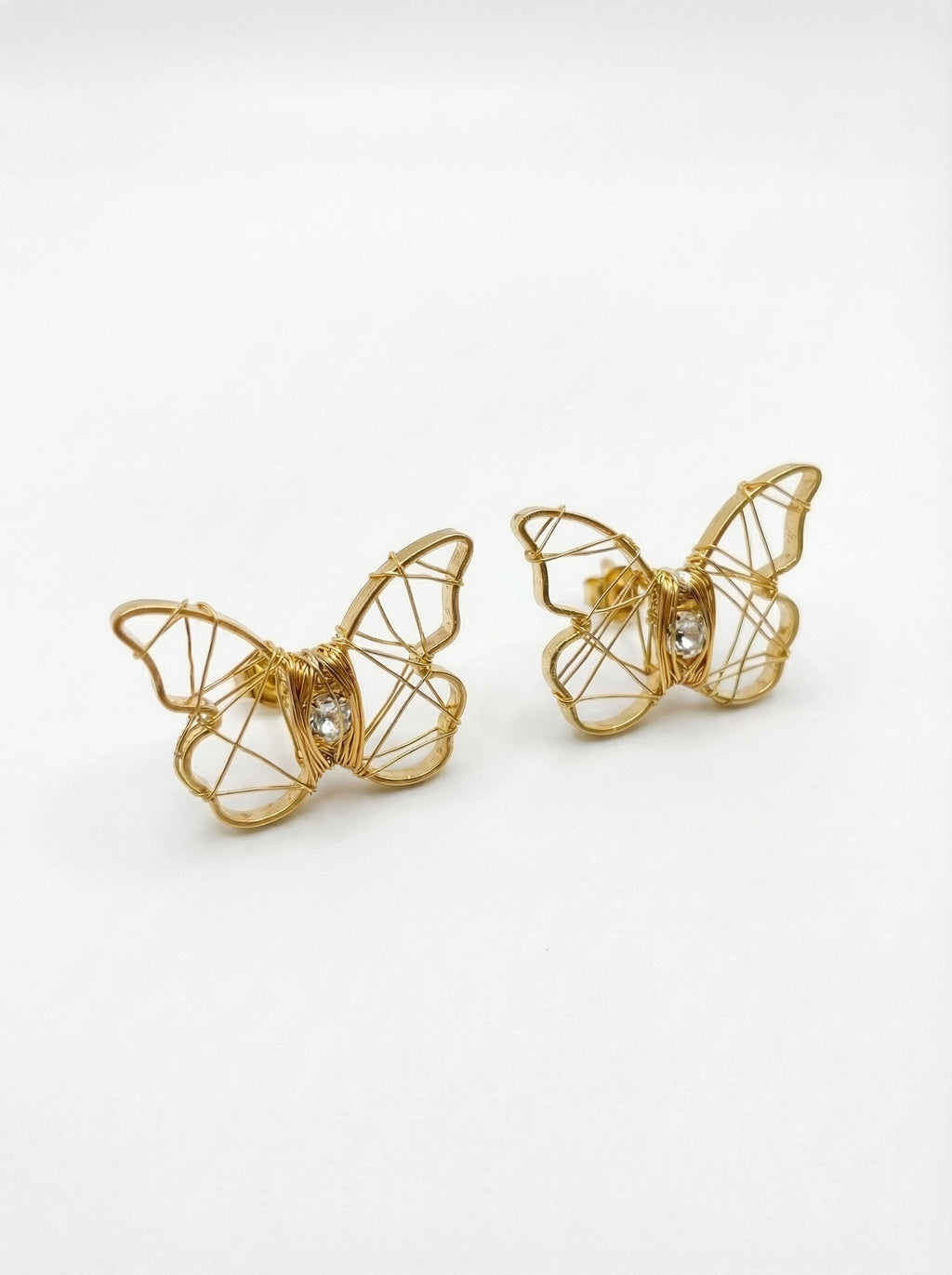 Golden Butterfly Earrings