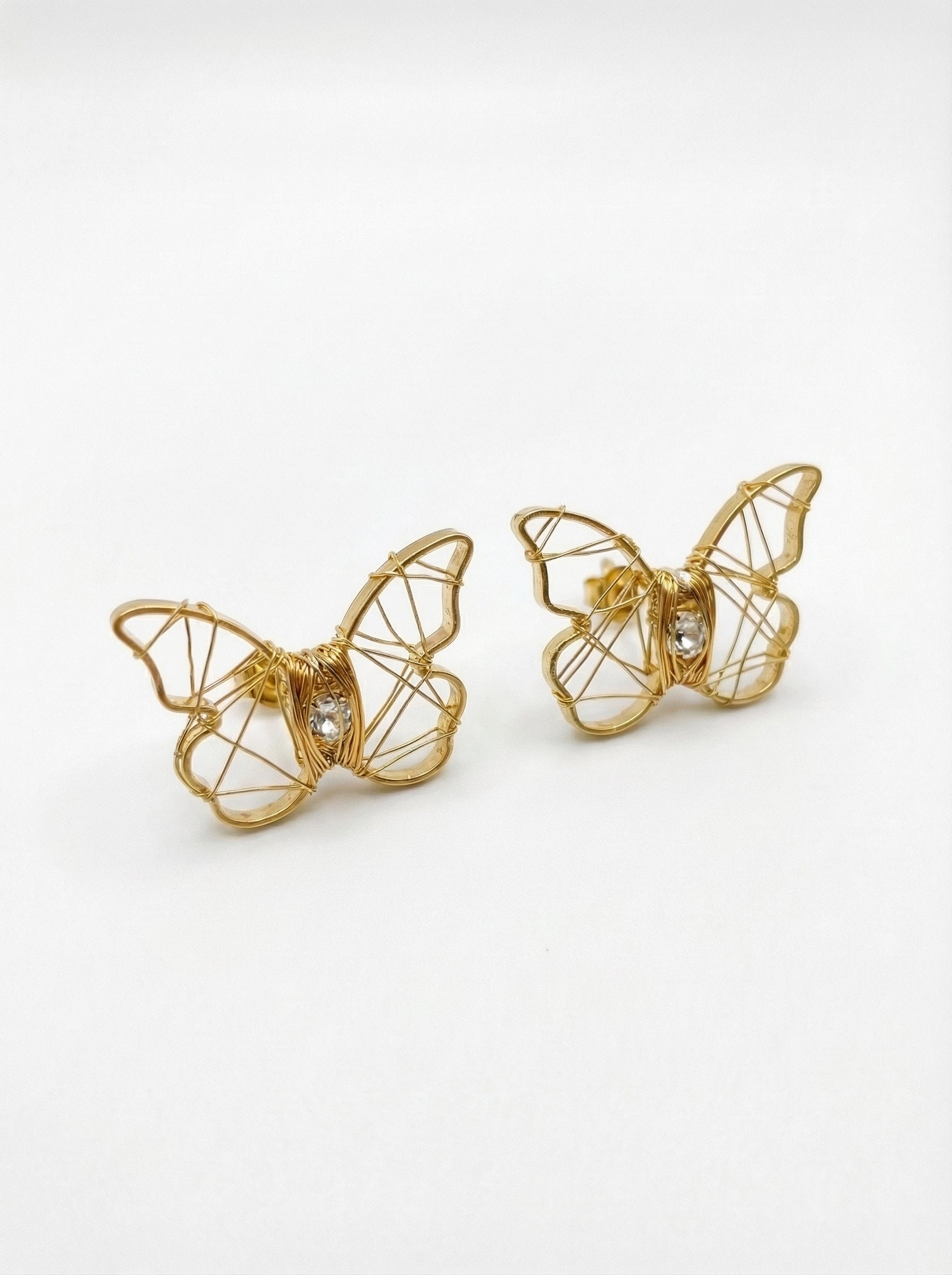Golden Butterfly Earrings
