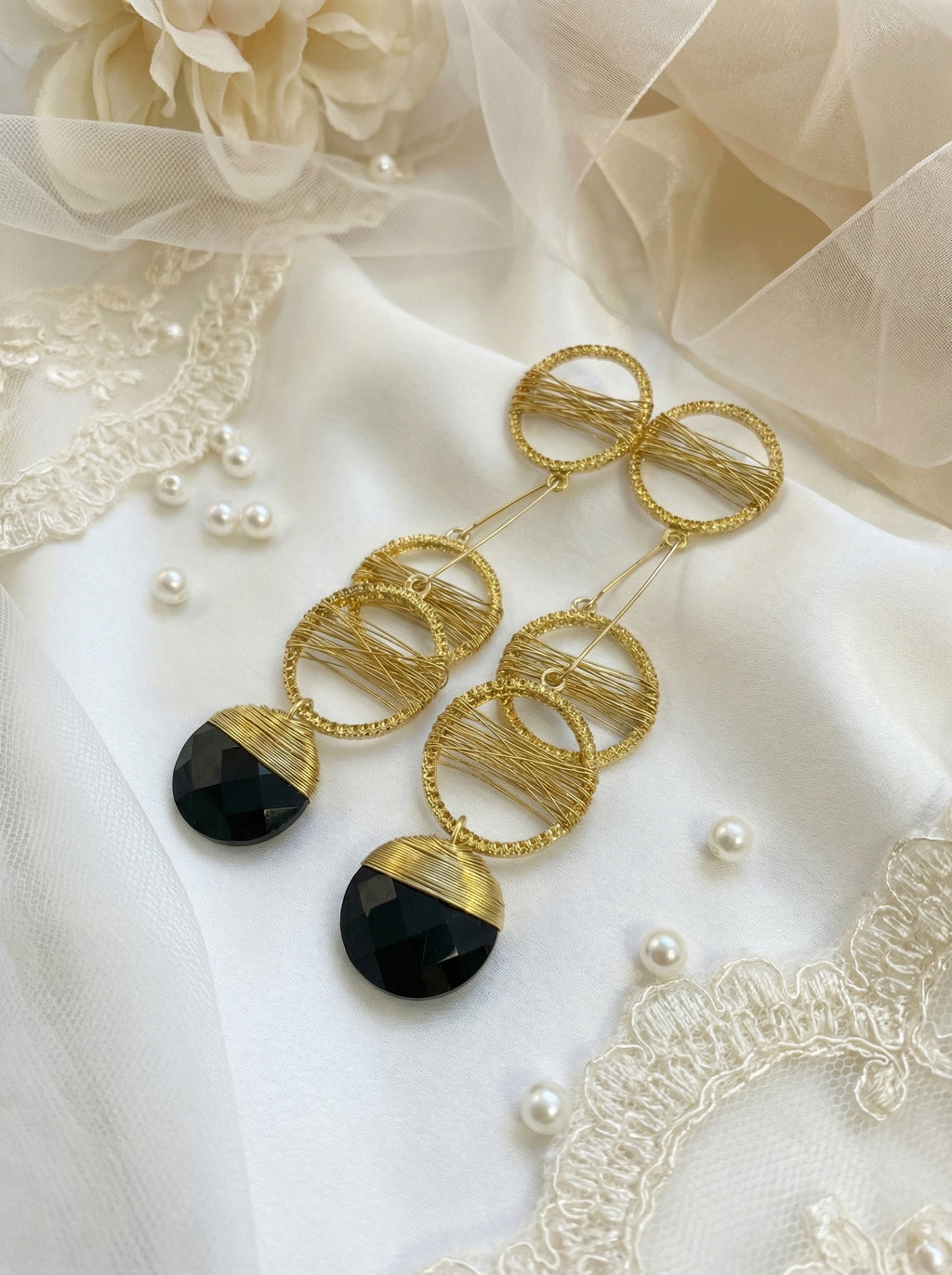Golden Eclipse Earrings