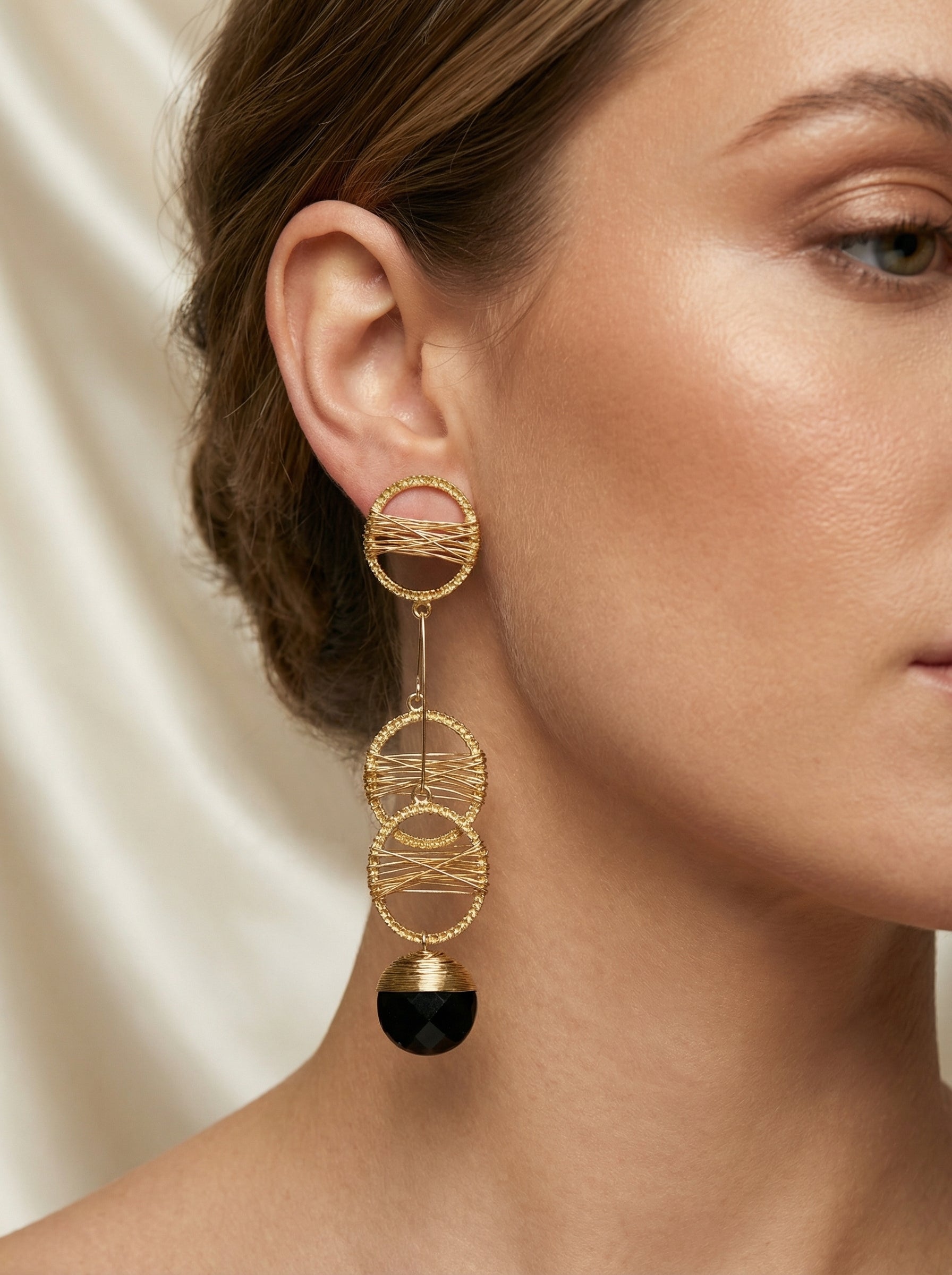 Golden Eclipse Earrings